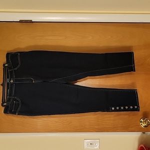 A.n.a.  Jean Jeggings size 14, soft stretch denim with snap detail at ankle